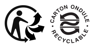 Logos du recyclage du carton