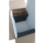 Caisse carton et calage mousse