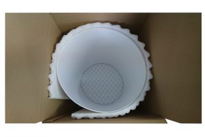 Emballage mousse et carton pour luminaires