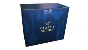 Boite carton Mallette de chef