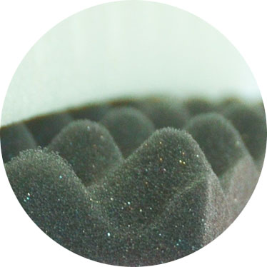 mousse-anthracite Mousse polyuréthane alvéolée anthracite