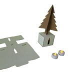 boite découpée bougie led