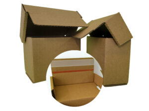 Emballages sécurisés avec collage et taping