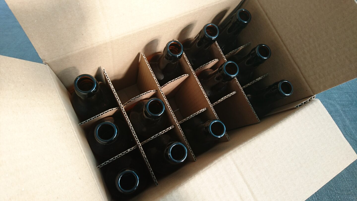 Caisse croisillons bouteilles
